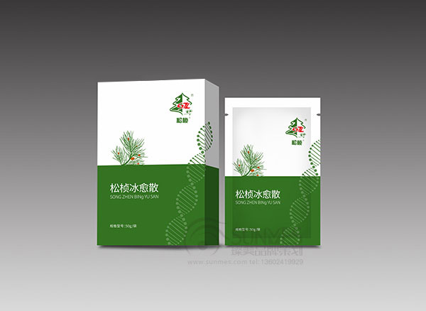 松楨冰愈散包裝設計