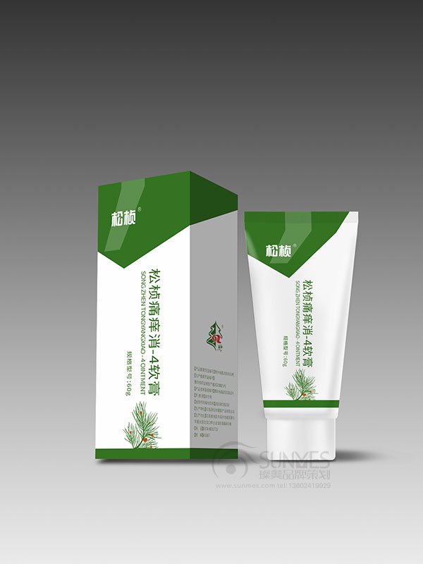 松楨痛癢消4軟膏包裝設計