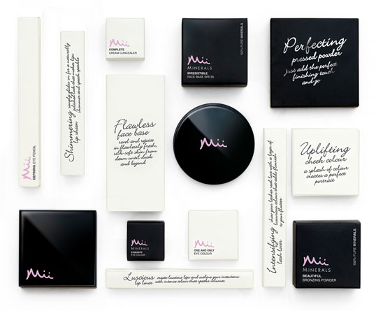 Mii黑白彩妝包裝設(shè)計賞析 Mii黑白彩妝包裝設(shè)計賞析